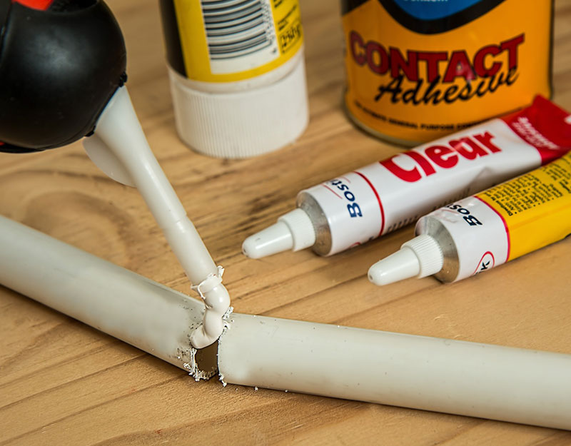 Colle, adhésifs, silicone