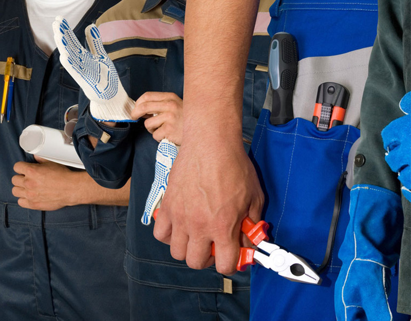 Vêtements professionnels de sécurité et autres 